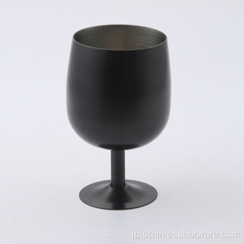12オンスの新しいスタイルのステンレス鋼ブラックゴブレットカップ